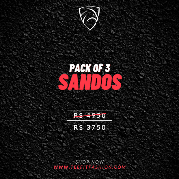 Pack of 3 Sandos/Tank Tops