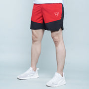 Tf-Red/Black Contrast Running Shorts
