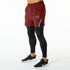 Tf-Maroon/Black Compression With Reflector Shorts