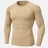 Full Sleeve Beige Compression Tee