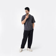 Tf-Charcoal Ultra Stretch Oversize Men Tees