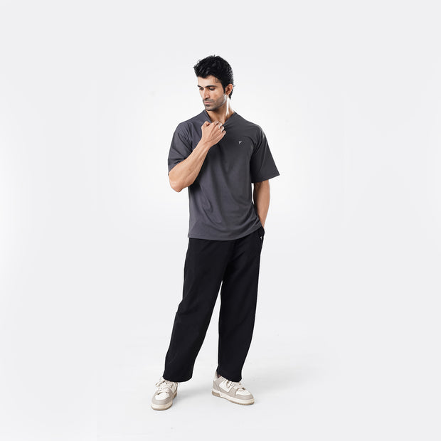 Tf-Charcoal Ultra Stretch Oversize Men Tees