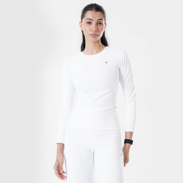 Tf-Premium White Full Sleeve Easylift Top