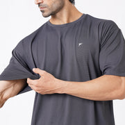 Tf-Charcoal Ultra Stretch Oversize Men Tees