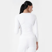 Tf-Premium White Full Sleeve Easylift Top