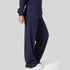 Tf-Premium Navy Drape Viscose Loose Bottoms
