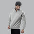 Tf-Premium Grey Apex Quarter-Zip Fleece Top