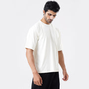 Tf-Light White Ultra Stretch Oversize Men Tees