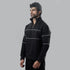 Tf-Premium Black Apex Quarter-Zip Fleece Top