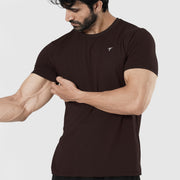 Tf-Brown Muscle Fit Prime Tee