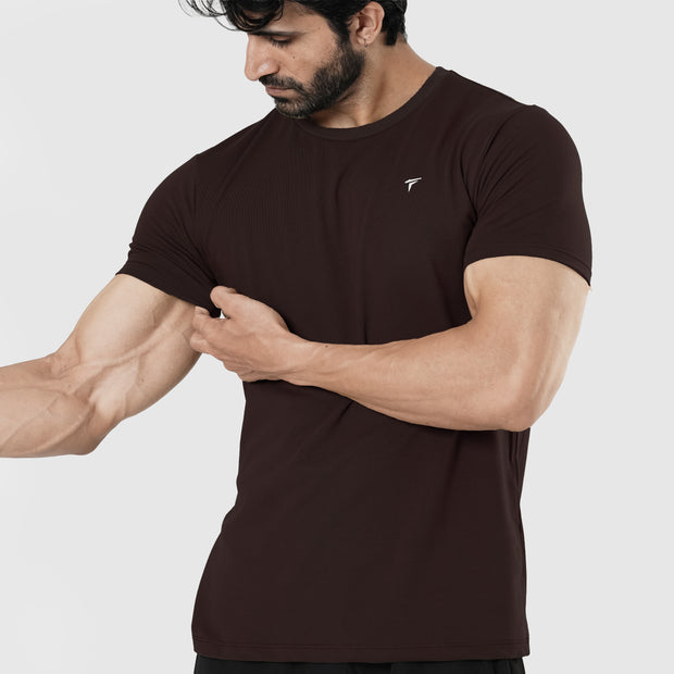 Tf-Brown Muscle Fit Prime Tee
