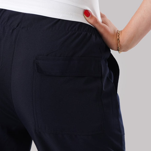 Tf-Premium Navy Micro Stretch Women Cuff Bottoms