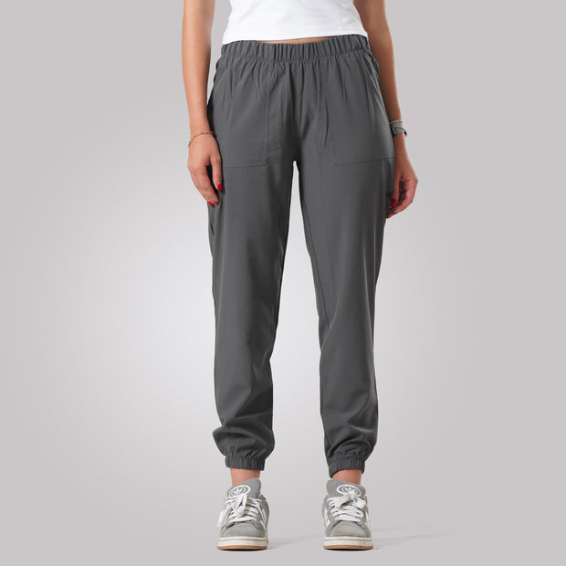 Tf-Premium Grey Micro Stretch Women Cuff Bottoms