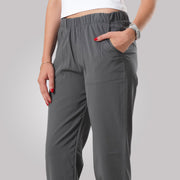 Tf-Premium Grey Micro Stretch Women Cuff Bottoms