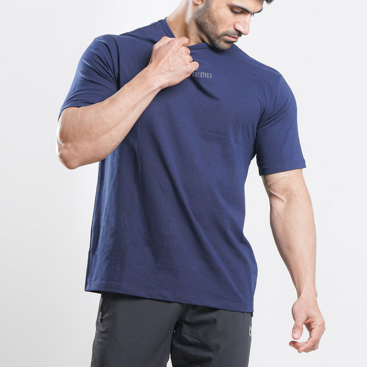 Tf-Navy OverSize Athletic Tee
