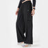 Tf-Premium Black Wide Leg Cargo Women Bottoms