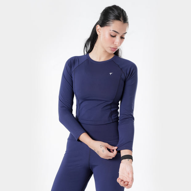 Tf-Premium Navy Full Sleeve Easylift Top