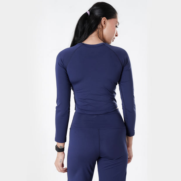 Tf-Premium Navy Full Sleeve Easylift Top