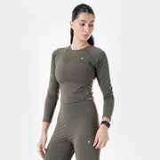 Tf-Premium Olive Full Sleeve Easylift Top
