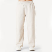Tf-Premium Beige Cotton Scuba Loose-fit Women Bottoms