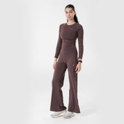 Tf-Premium Brown Full Sleeve Easylift Top