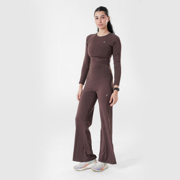 Tf-Premium Brown Full Sleeve Easylift Top
