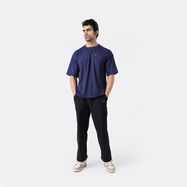 Tf-Navy Ultra Stretch Oversize Men Tees