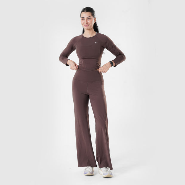 Tf-Premium Brown Full Sleeve Easylift Top