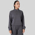 Tf-Premium Charcoal Drape Viscose Zipper Top