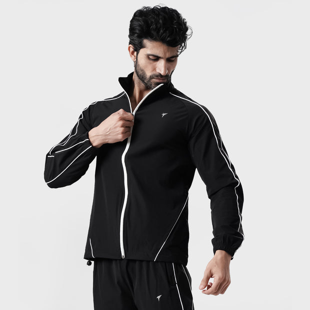 Tf-Premium Black AeroTech Zipper Jacket