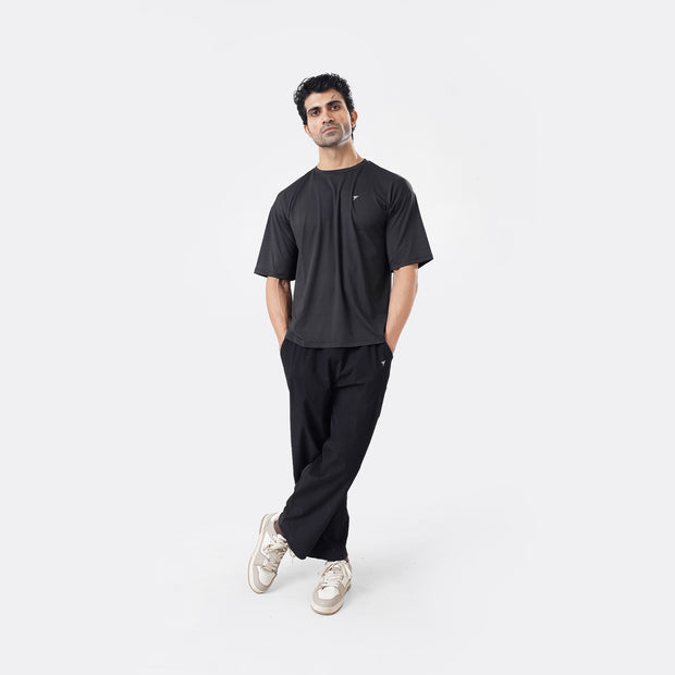 Tf-Black Ultra Stretch Oversize Men Tees