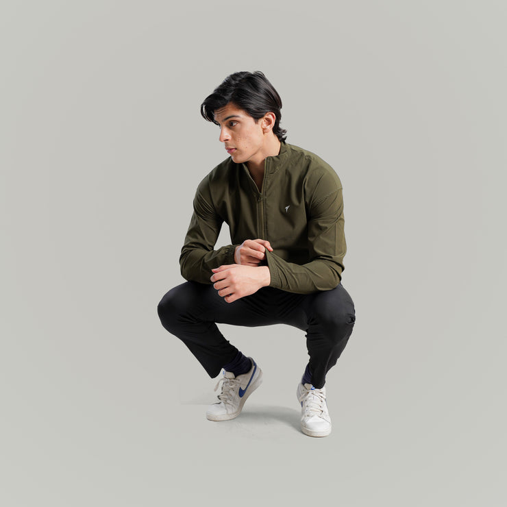 Tf-Premium Olive Green Running Jacket