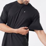 Tf-Black Ultra Stretch Oversize Men Tees