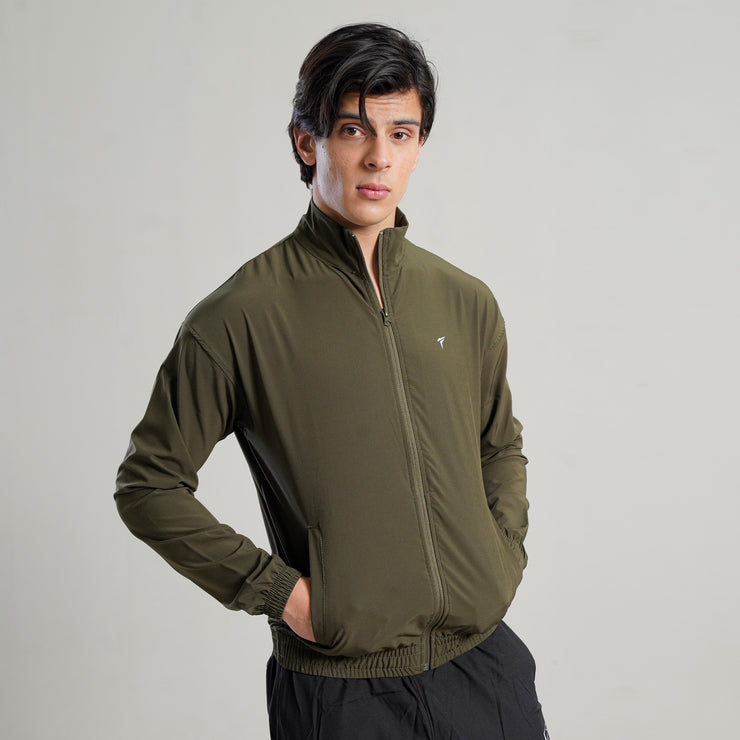 Tf-Premium Olive Green Running Jacket