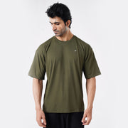 Tf-Olive Ultra Stretch Oversize Men Tees
