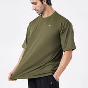 Tf-Olive Ultra Stretch Oversize Men Tees