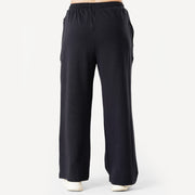 Tf-Premium Black Cotton Scuba Loose-fit Women Bottoms