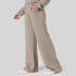 Tf-Premium Khaki Drape Viscose Loose Bottoms