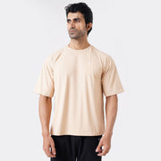 Tf-Beige Ultra Stretch Oversize Men Tees