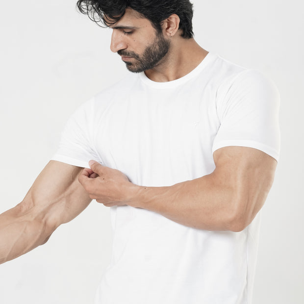 Tf-White Muscle Fit Prime Tee
