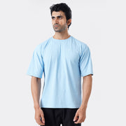 Tf-Sky Blue Ultra Stretch Oversize Men Tees