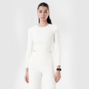 Tf-Premium Beige Full Sleeve Easylift Top