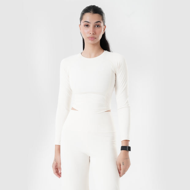 Tf-Premium Beige Full Sleeve Easylift Top
