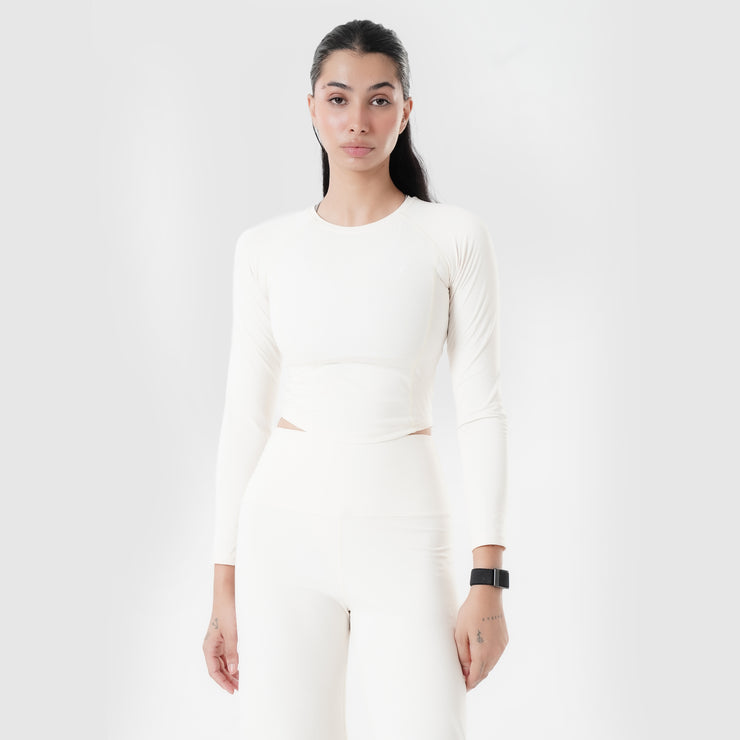 Tf-Premium Beige Full Sleeve Easylift Top