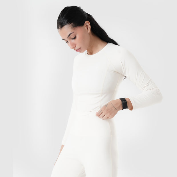 Tf-Premium Beige Full Sleeve Easylift Top