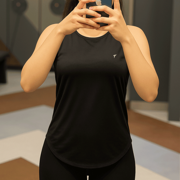 Tf-Premium Black Women Power Tank