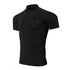 Half Sleeve Black Mock Neck Compression Tee