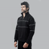 Tf-Premium Black Apex Quarter-Zip Fleece Top