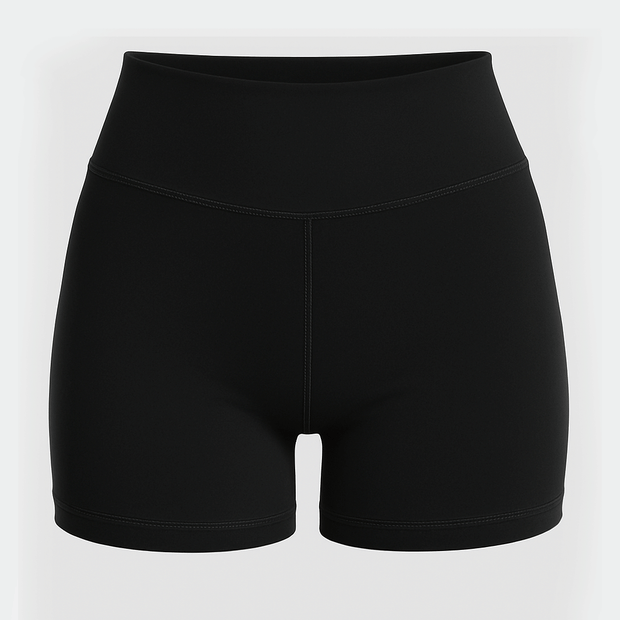 Tf-Premium Black Women Biker Shorts