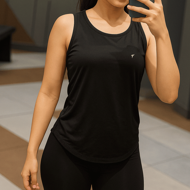 Tf-Premium Black Women Power Tank